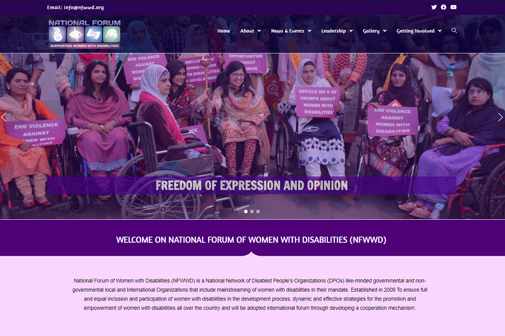 You are currently viewing Launch of Web Portal of National Forum of Women with Disabilities Pakistan 2013