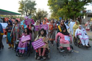 Walk by Womens with Disabilities Leadership on International Women Day