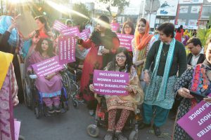 Walk on Women Day by Wheelchair Womens Users