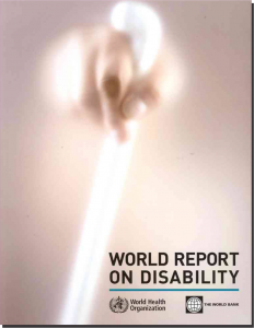 Title Page of World Report on Disability